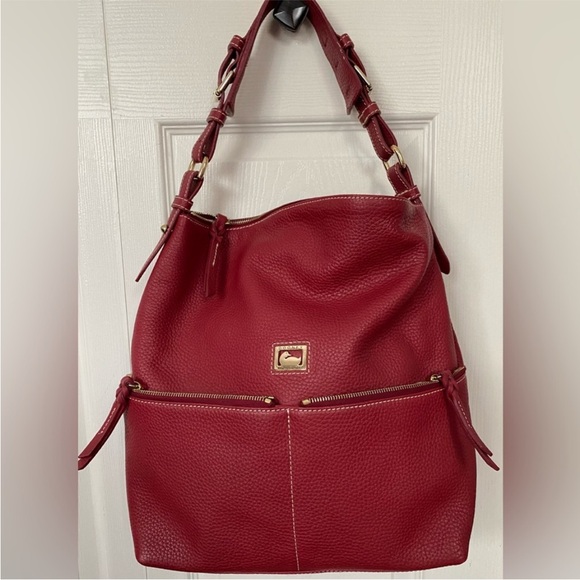 Dooney & Bourke Dillan Large Shoulder Bag Red - Picture 2 of 16
